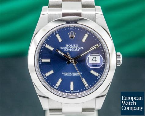 rolex oyster blue 41|Rolex Oyster blue face.